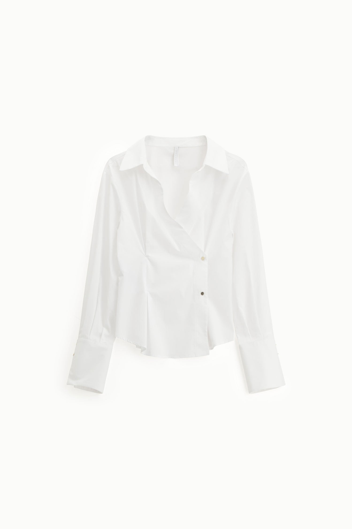 Camicia con scollo a V e chiusura laterale