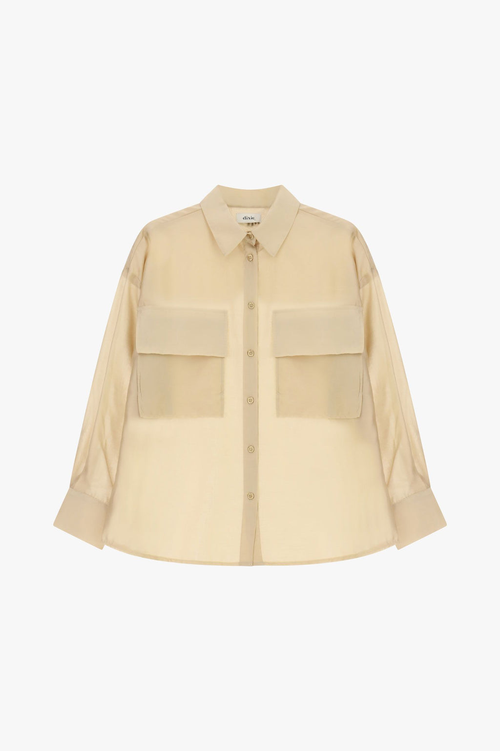 Camicia over con tasche grandi e maniche lunghe