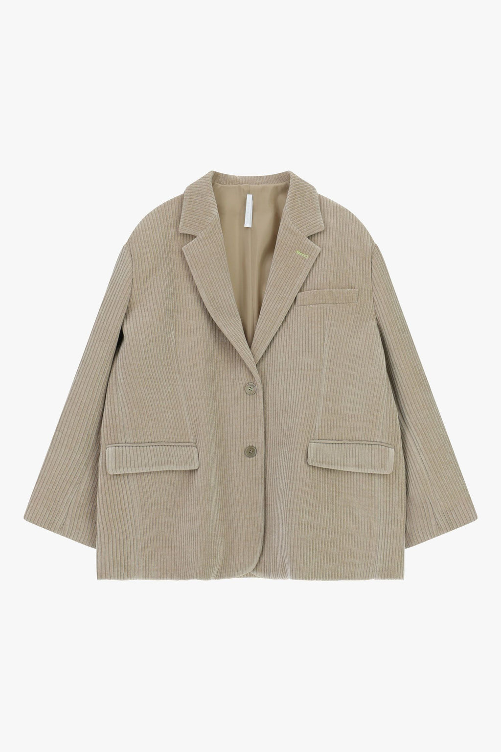 Blazer over in velluto a coste