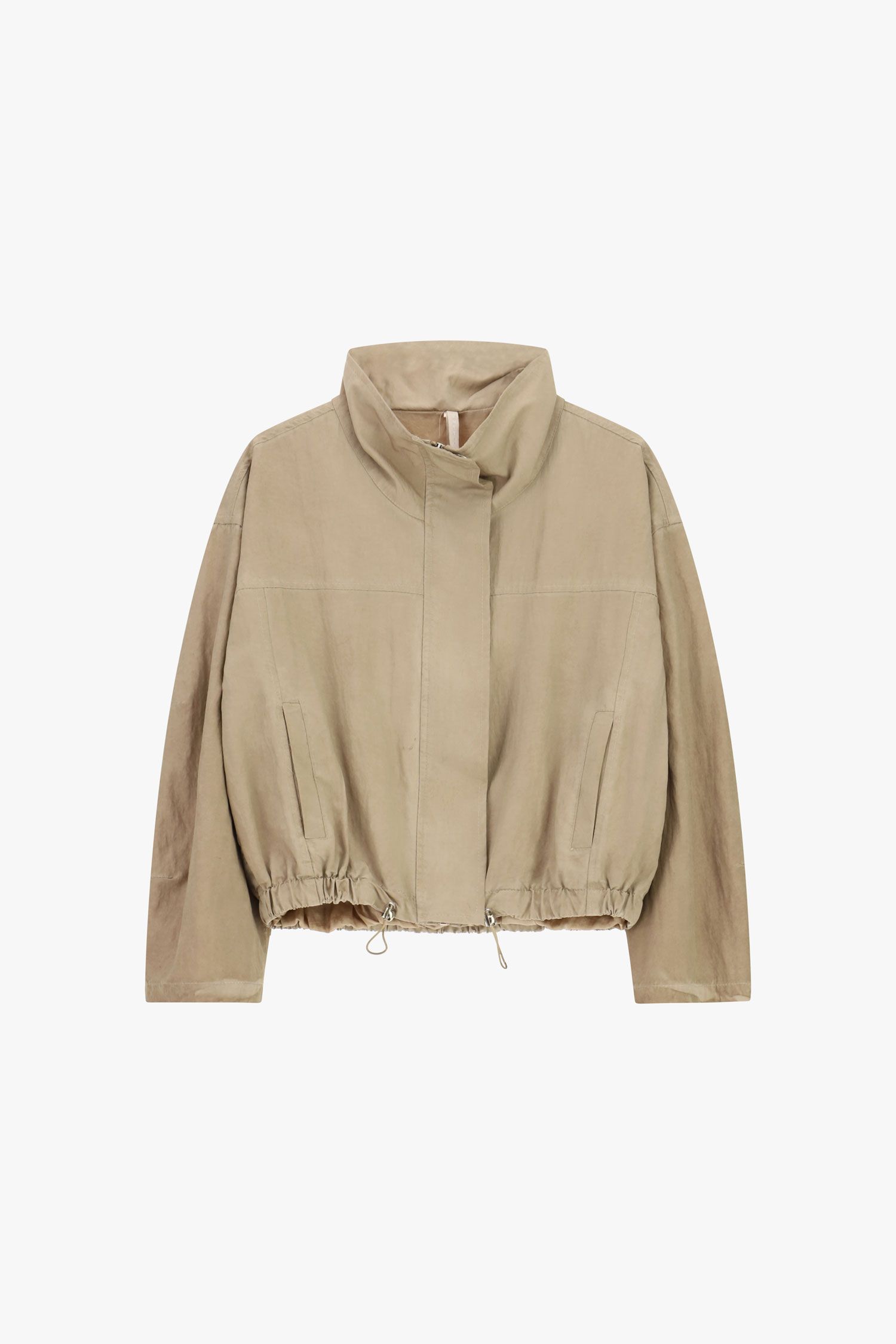 Giacca camicia collo alto
