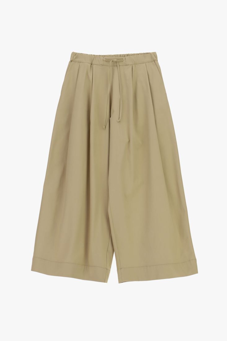 Pantaloni palazzo ampi a vita alta con coulisse