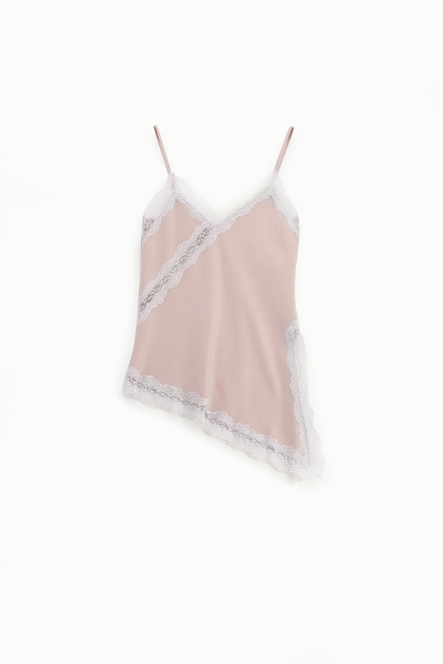 Top asimmetrico con pizzo