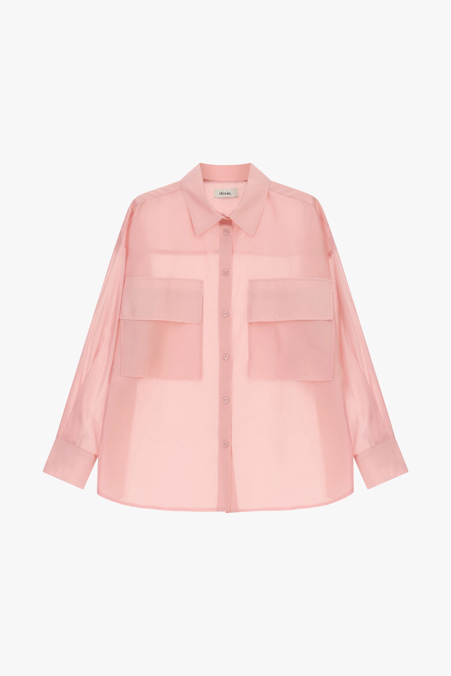 Camicia over con tasche grandi e maniche lunghe