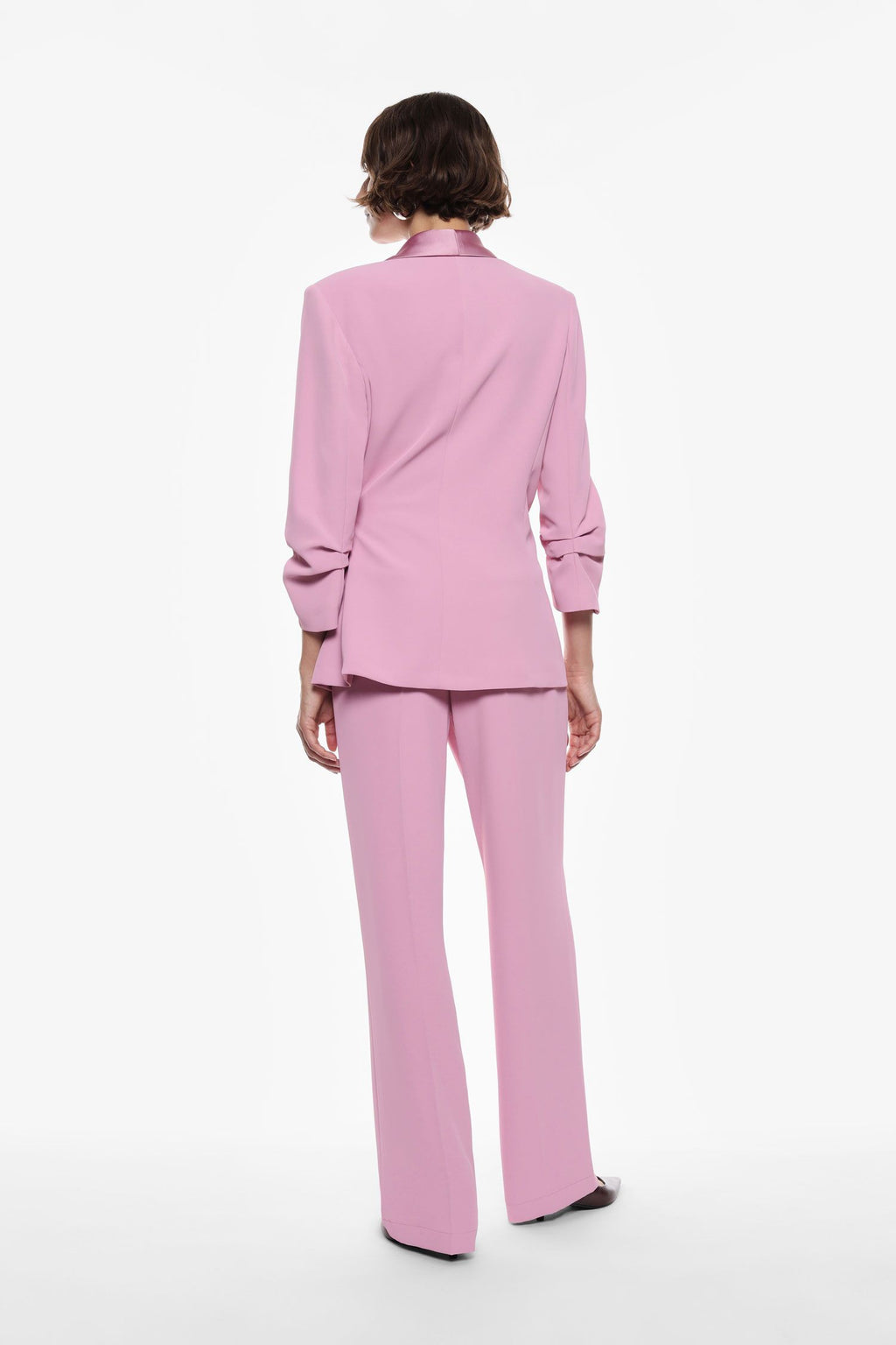 Coordinato rosa blazer e pantalone