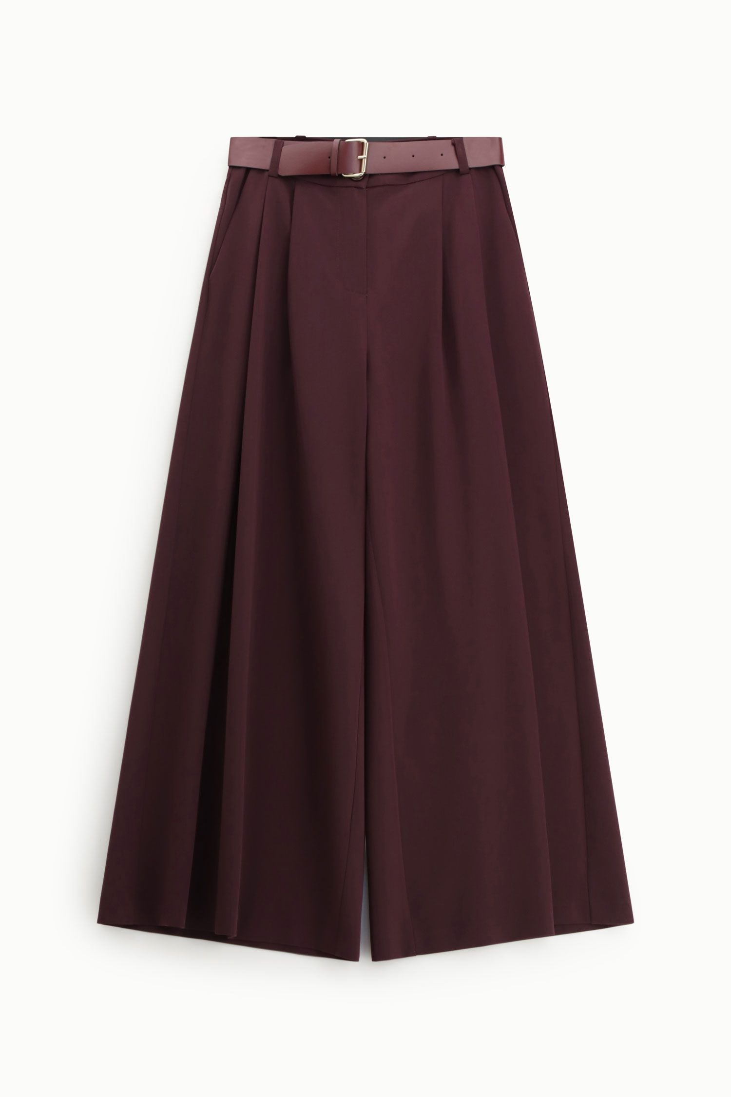 Pantalone palazzo a vita alta con pince