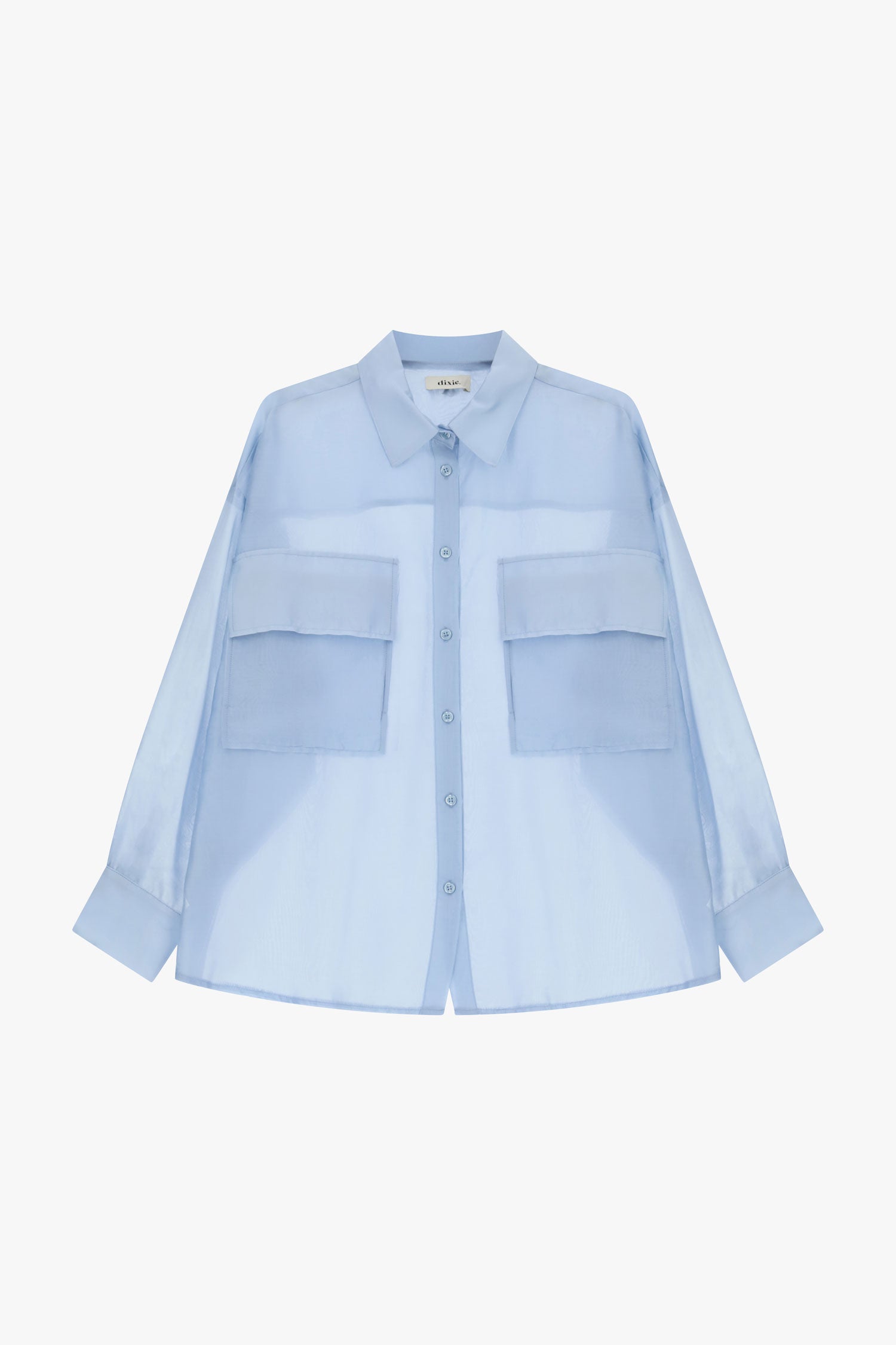 Camicia over con tasche grandi e maniche lunghe