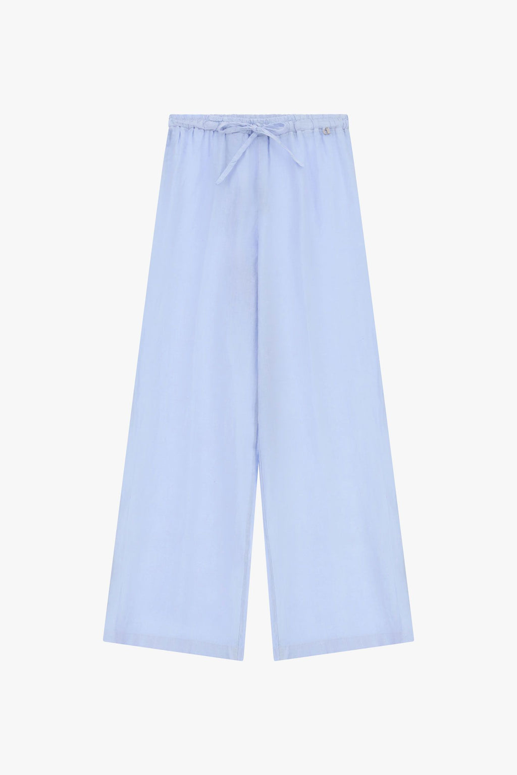 Trousers ampi con vita alta e coulisse