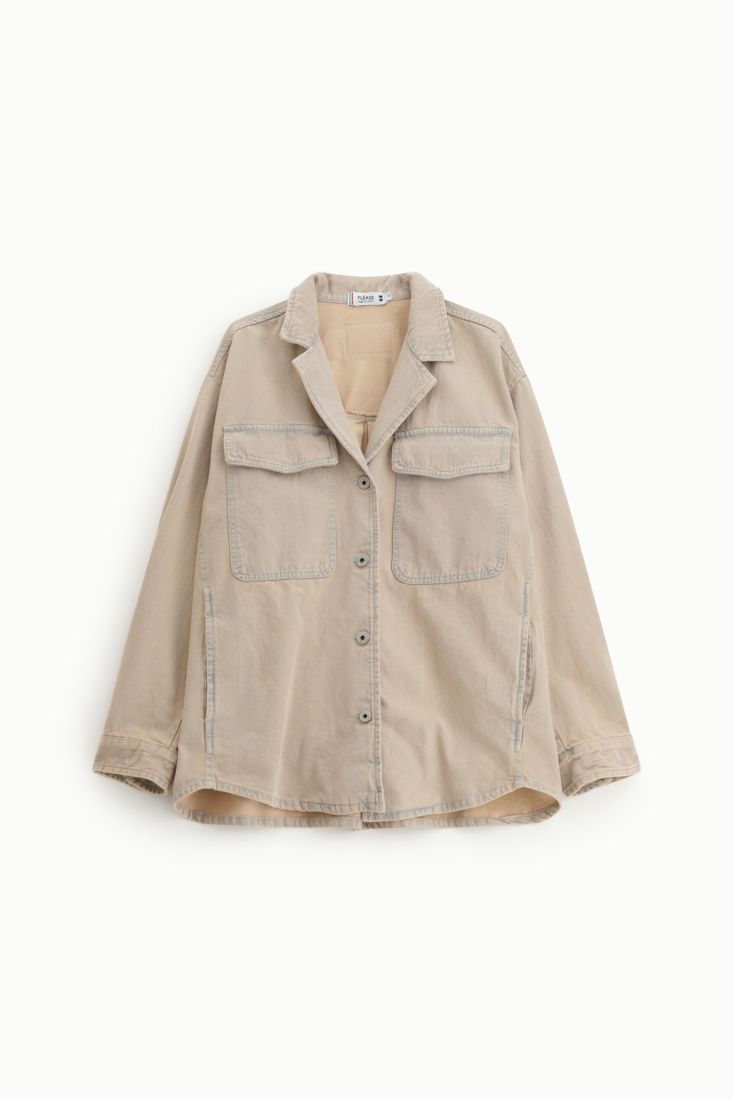 Giacca camicia regular-fit tasche applicate frontali
