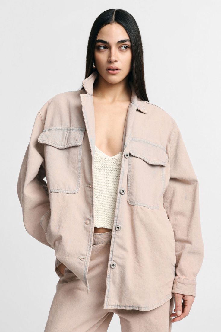 Giacca camicia regular-fit tasche applicate frontali