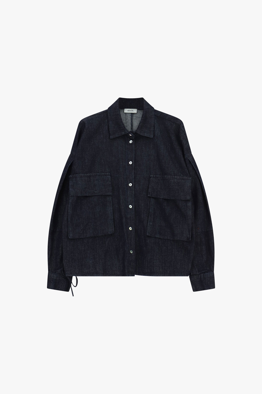 Camicia ampia con tasche applicate anteriori