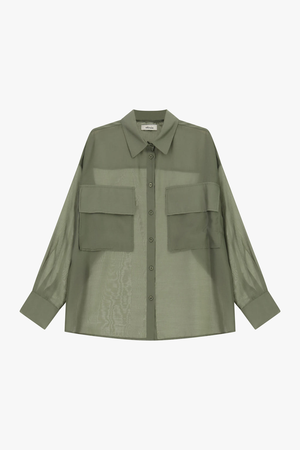 Camicia over con tasche grandi e maniche lunghe