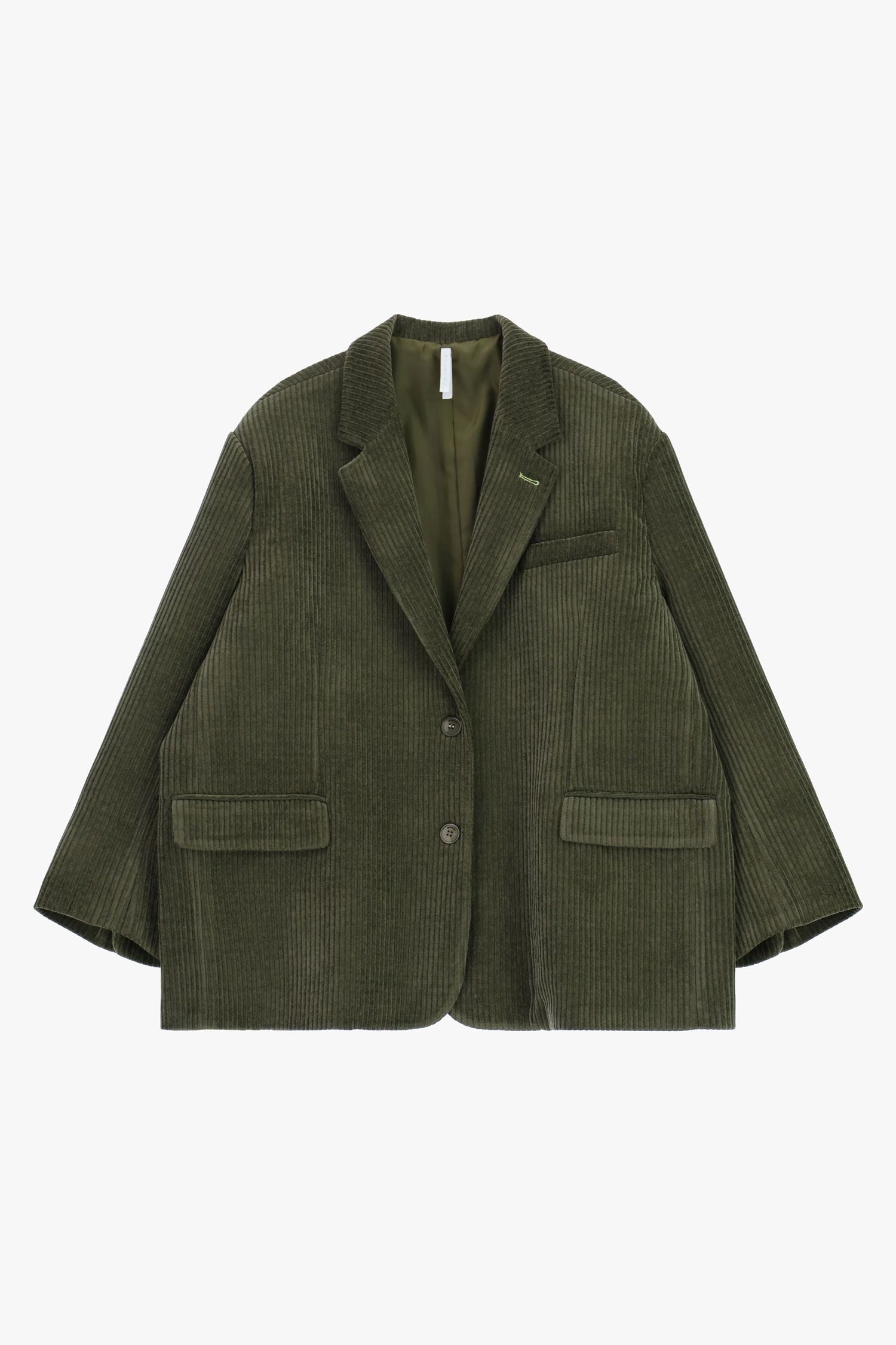 Blazer over in velluto a coste