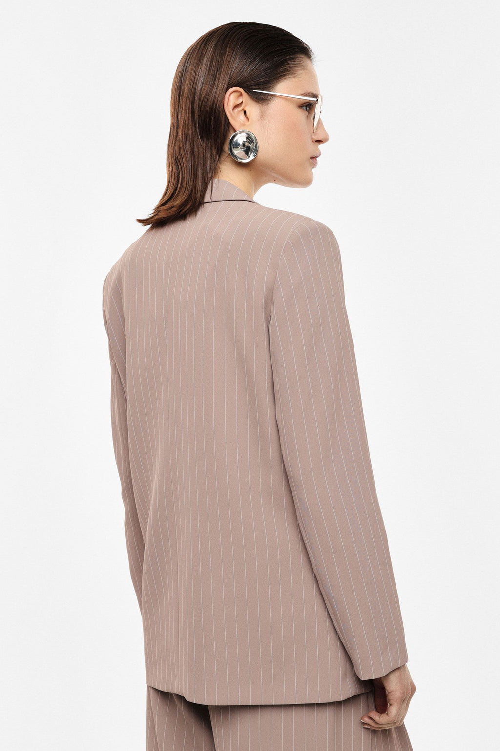 Blazer monopetto a righe