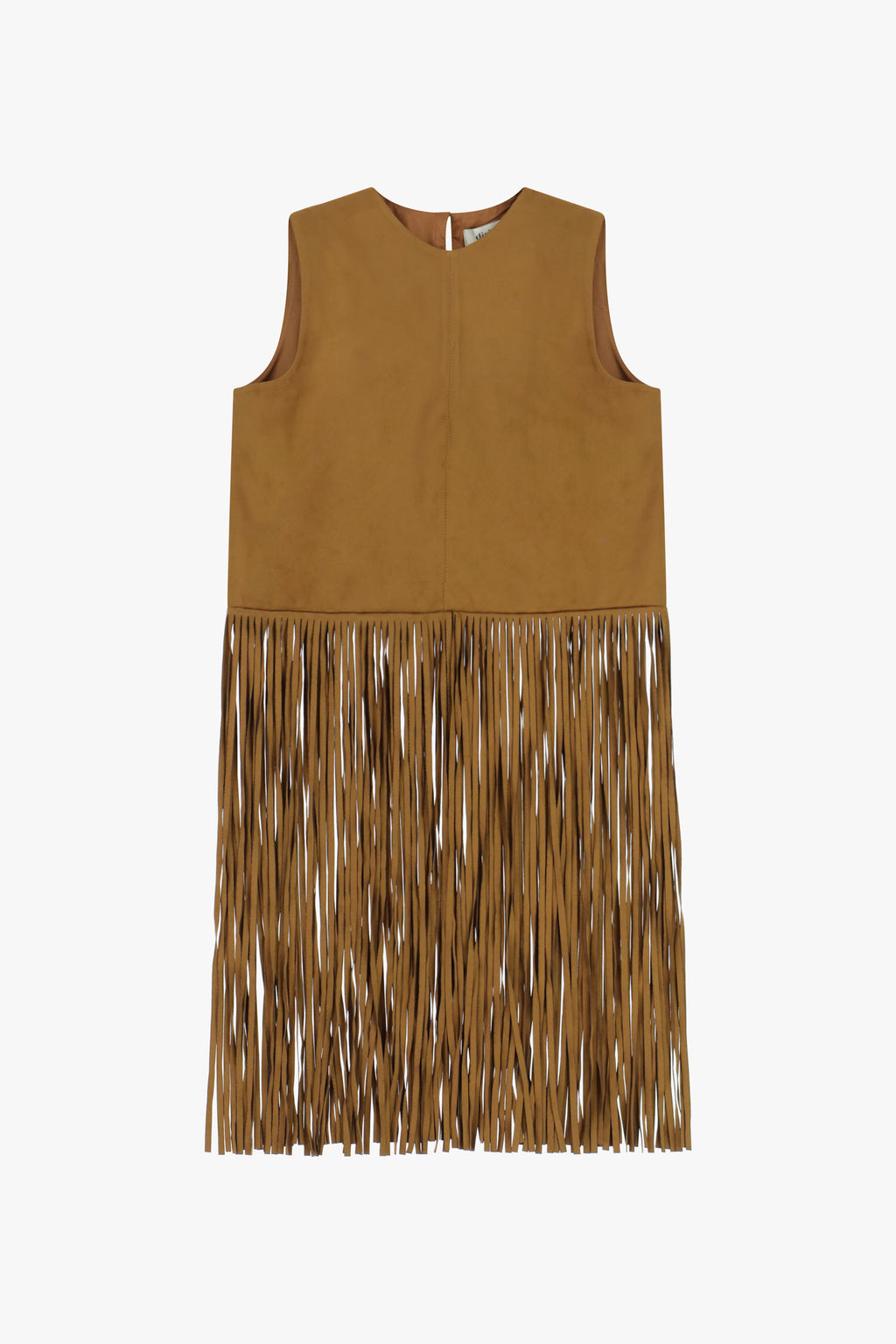 Gilet senza maniche con lunghe frange decorative