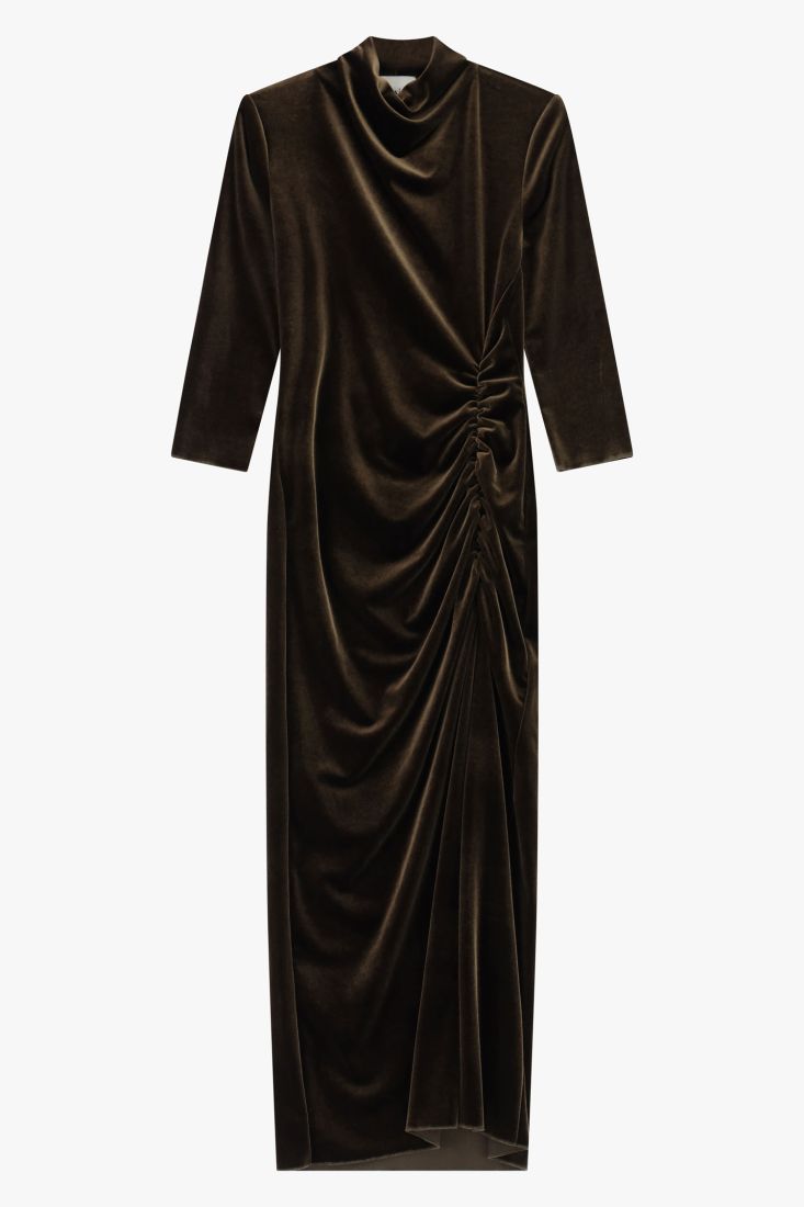 Abito lungo drappeggiato