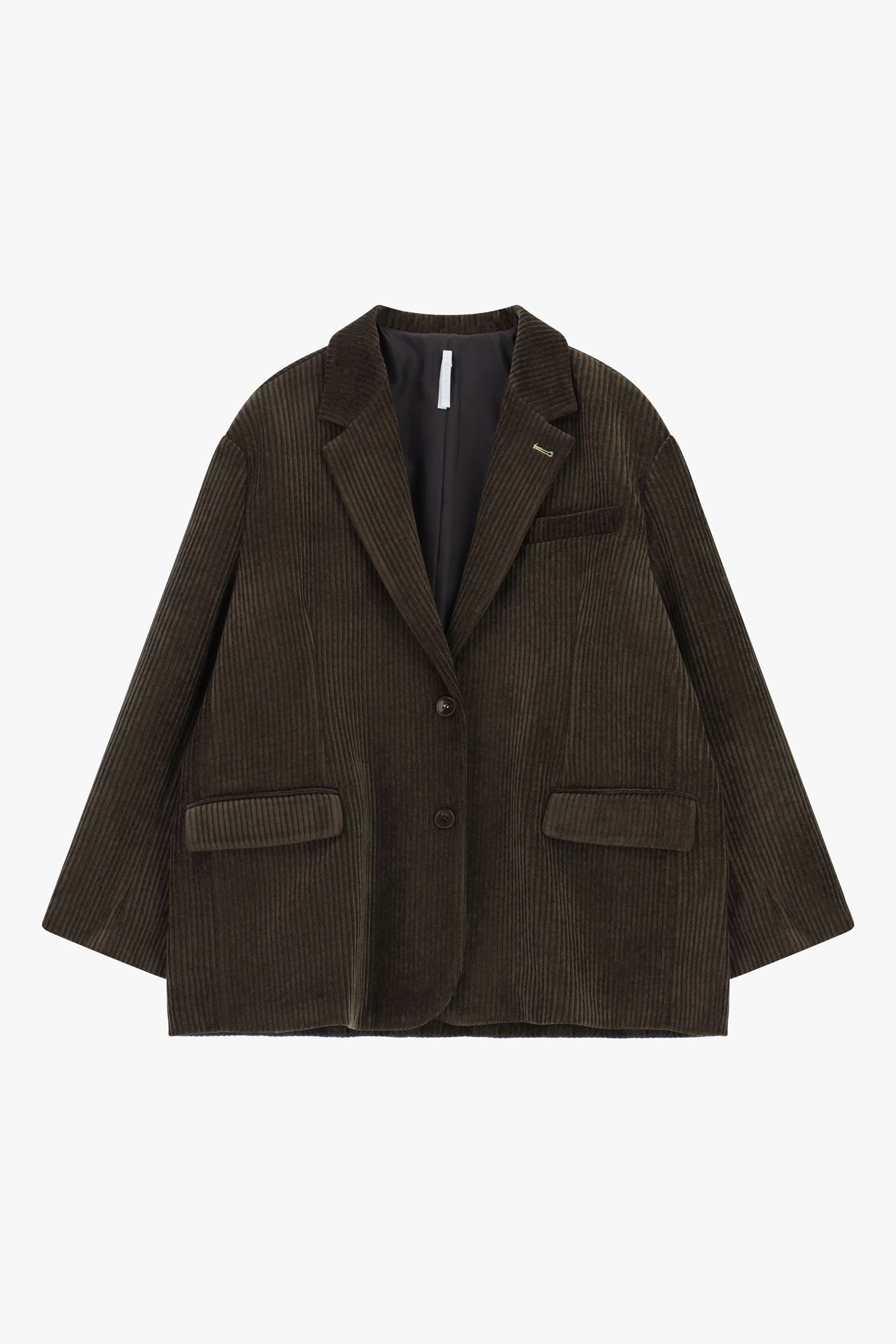 Blazer over in velluto a coste