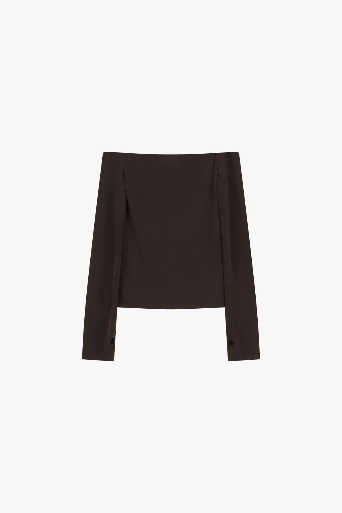 Maglione scollo bardot maniche lunghe
