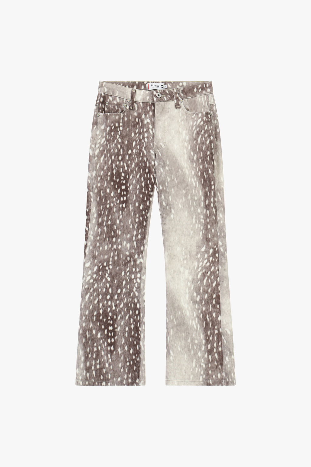 Pantaloni stampa bambi taglio dritto