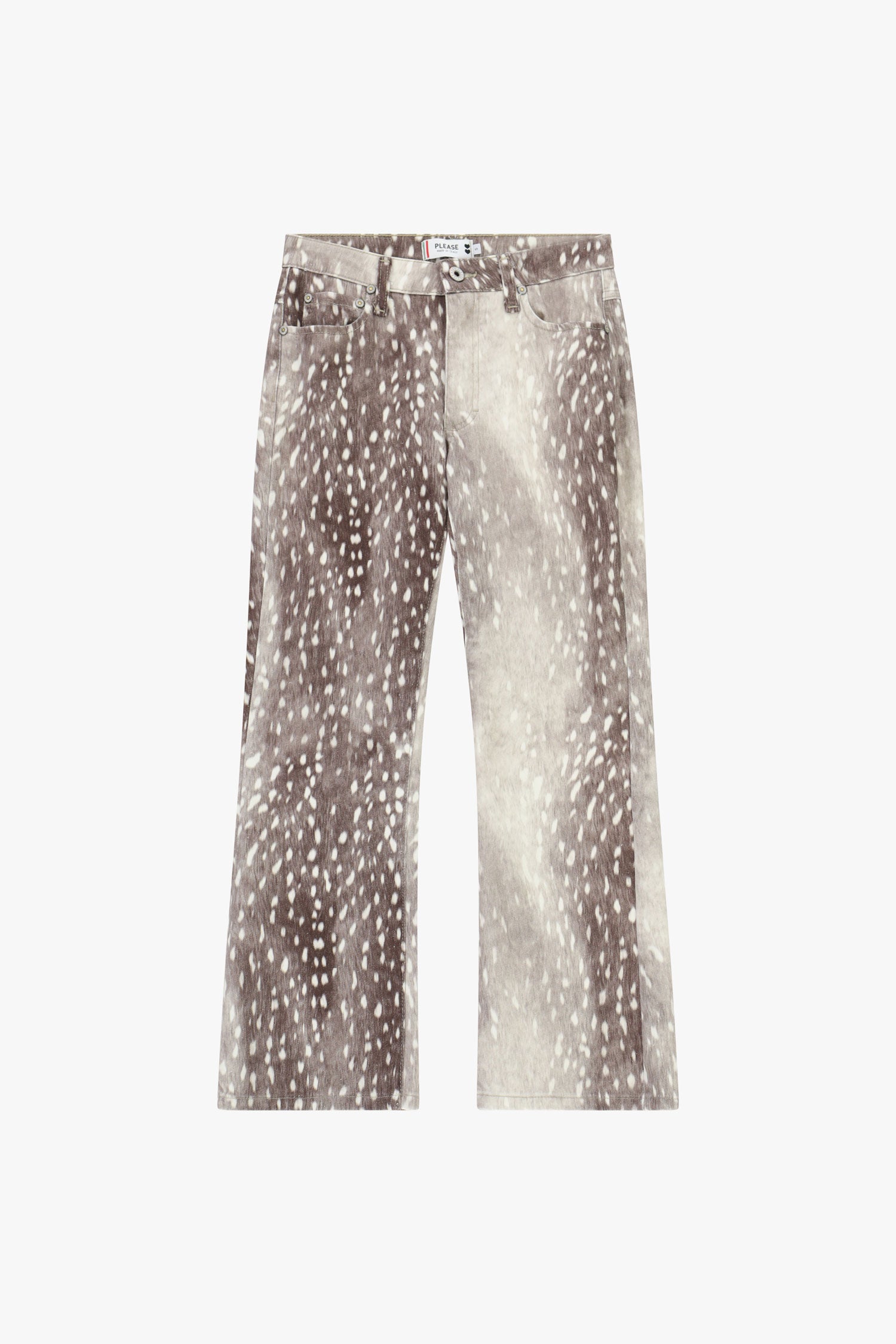 Pantaloni stampa bambi taglio dritto