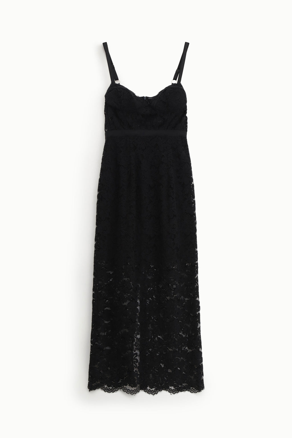 Abito midi in pizzo