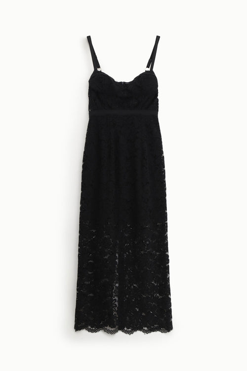 Abito midi in pizzo