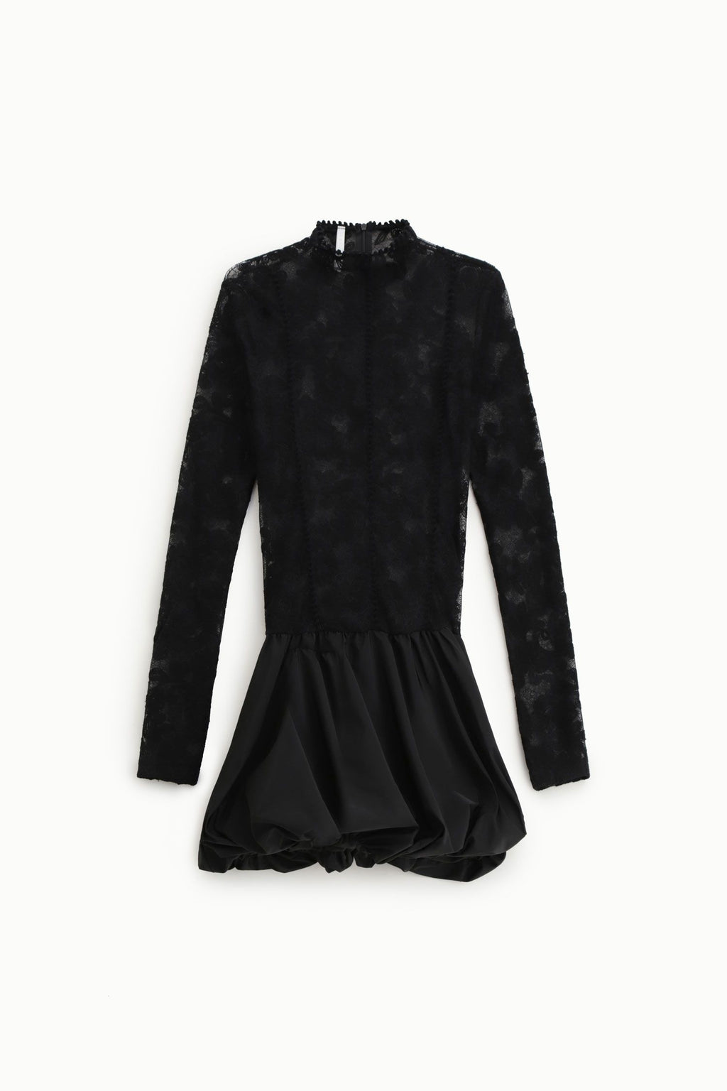 Abito corto tulle ricamato e gonna ballon