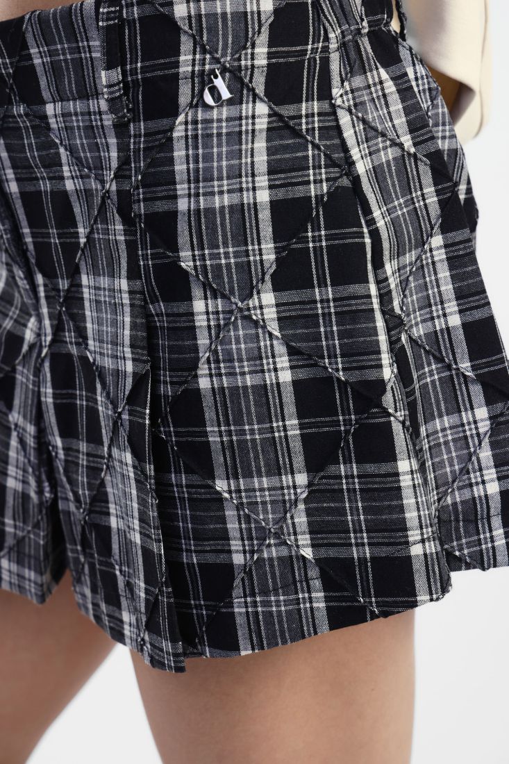Gonna pantalone a quadri casual
