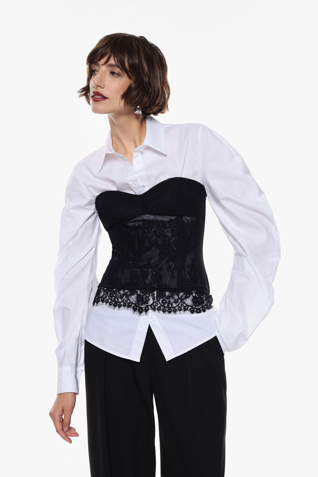 Top con scollatura a cuore