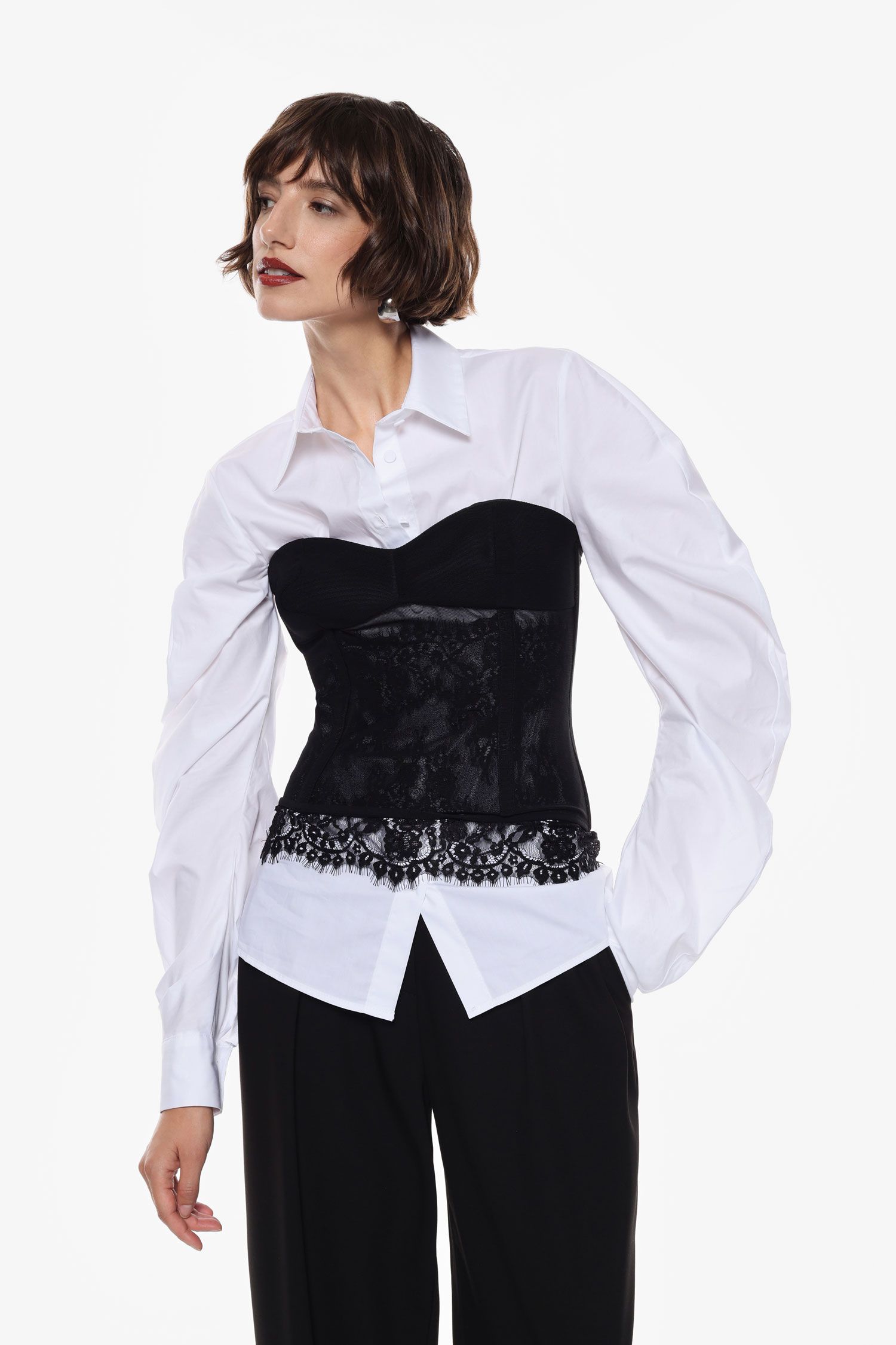 Top con scollatura a cuore