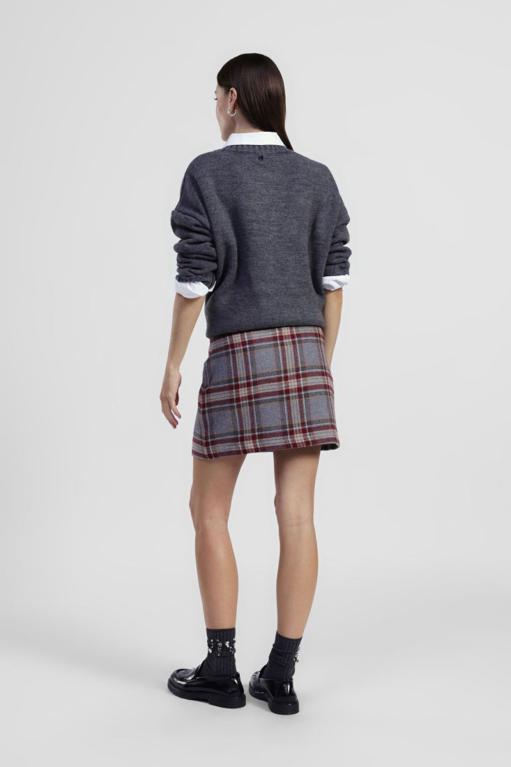 Coordinato blazer e gonna tartan