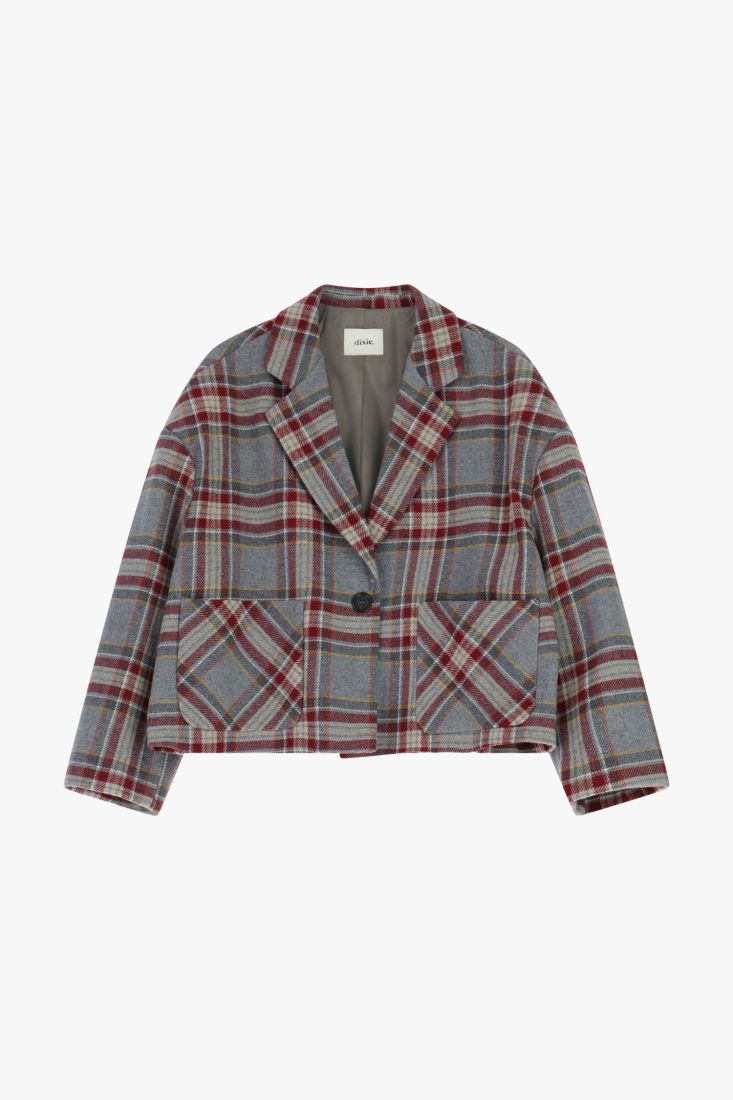 Coordinato blazer e gonna tartan