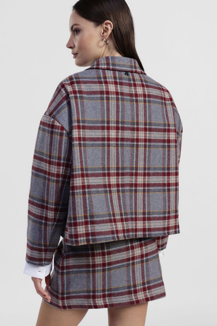Coordinato blazer e gonna tartan