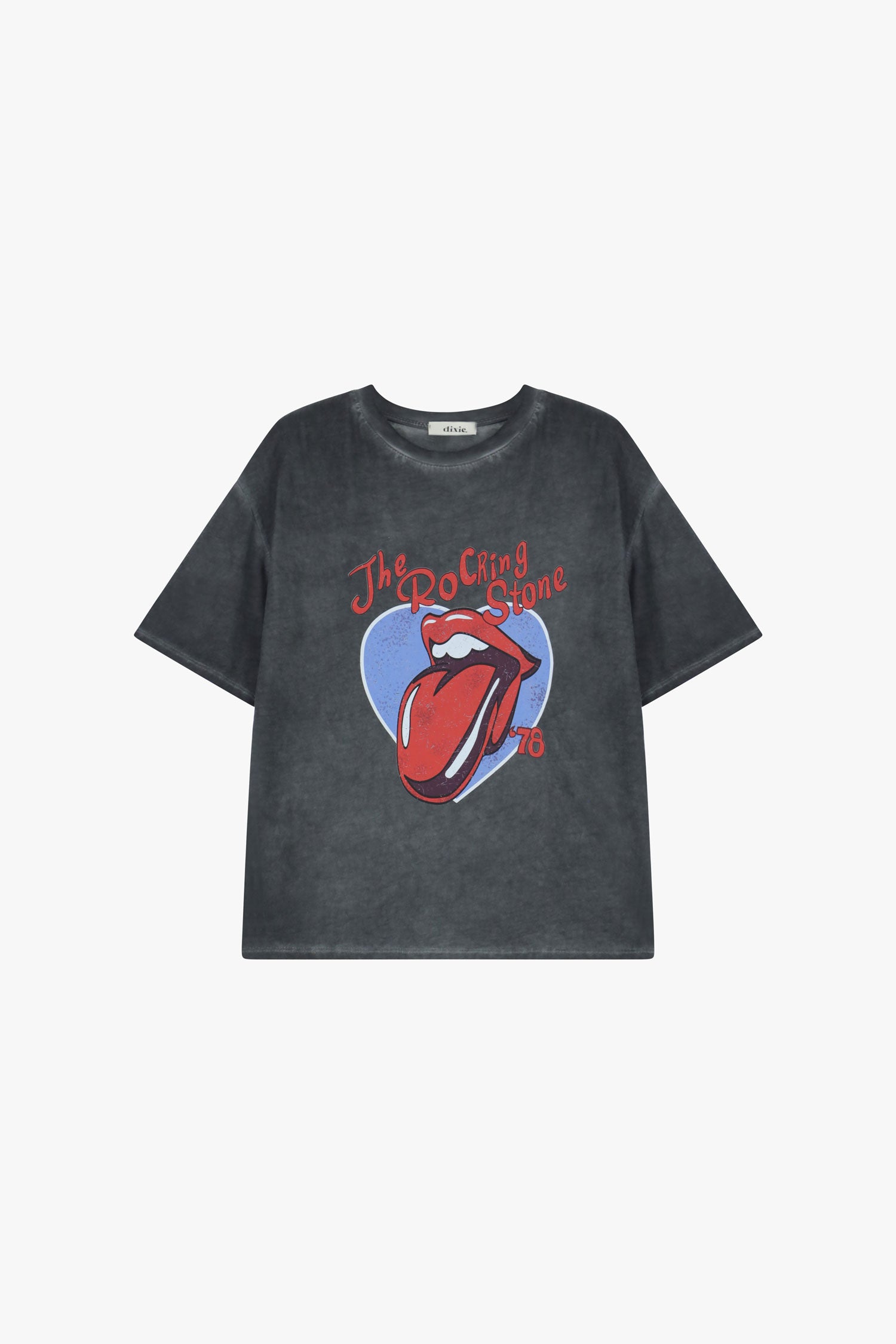 T-shirt girocollo stampa frontale e fit regular