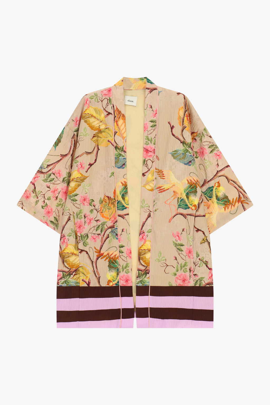 Kimono duster fantasia floreale manica ampia