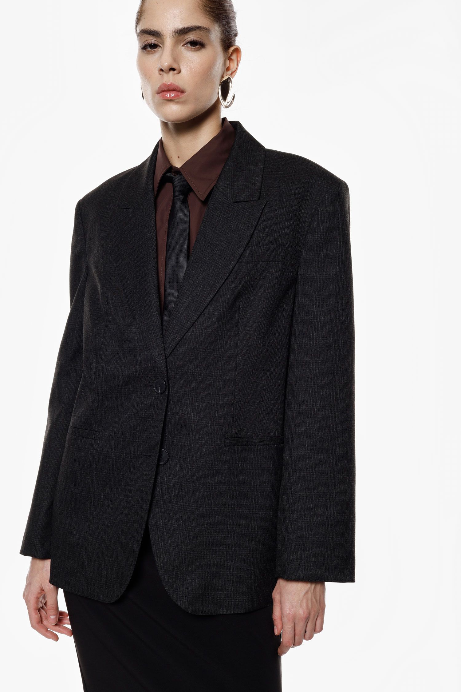 Blazer regular fit con abbottonatura a due bottoni