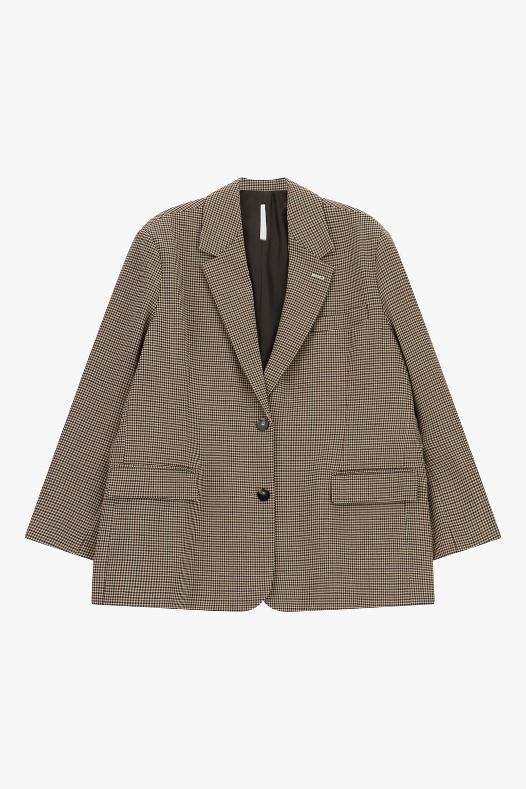 Blazer monopetto stampa microfantasia, fit ampio