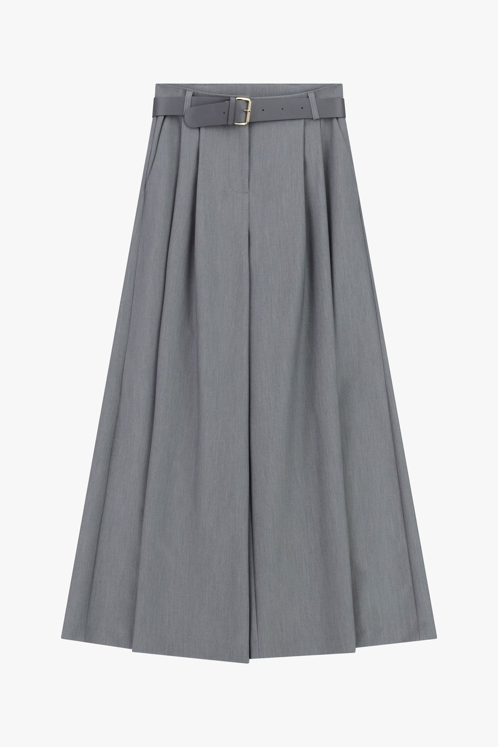 Pantalone palazzo a vita alta con pince