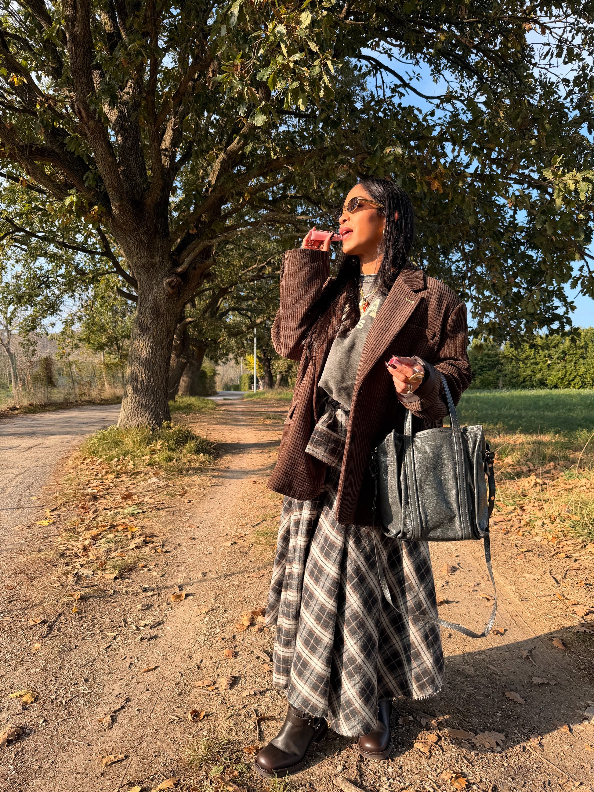 Blazer over in velluto a coste