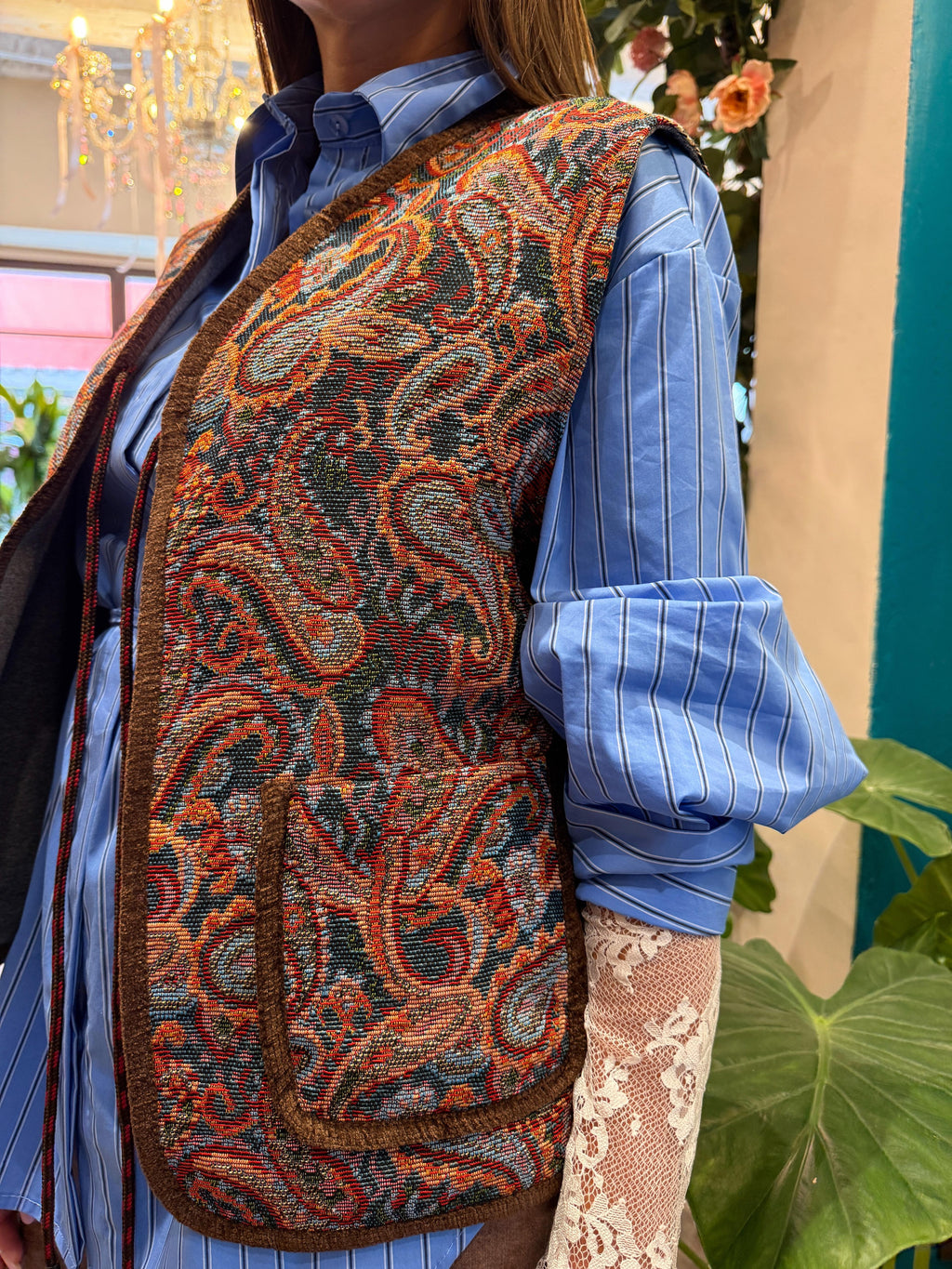Gilet fantasia paisley