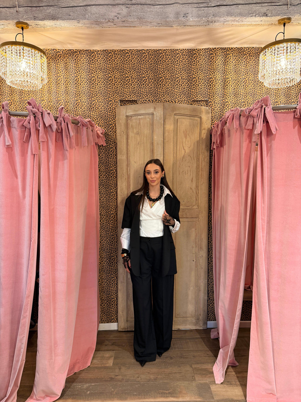 Coordinato blazer over e pantalone