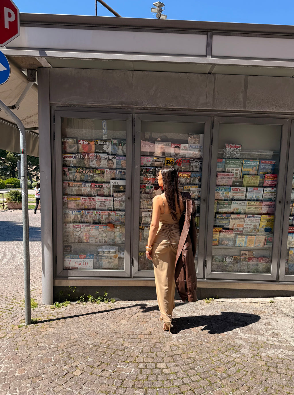 Abito lungo drappeggiato