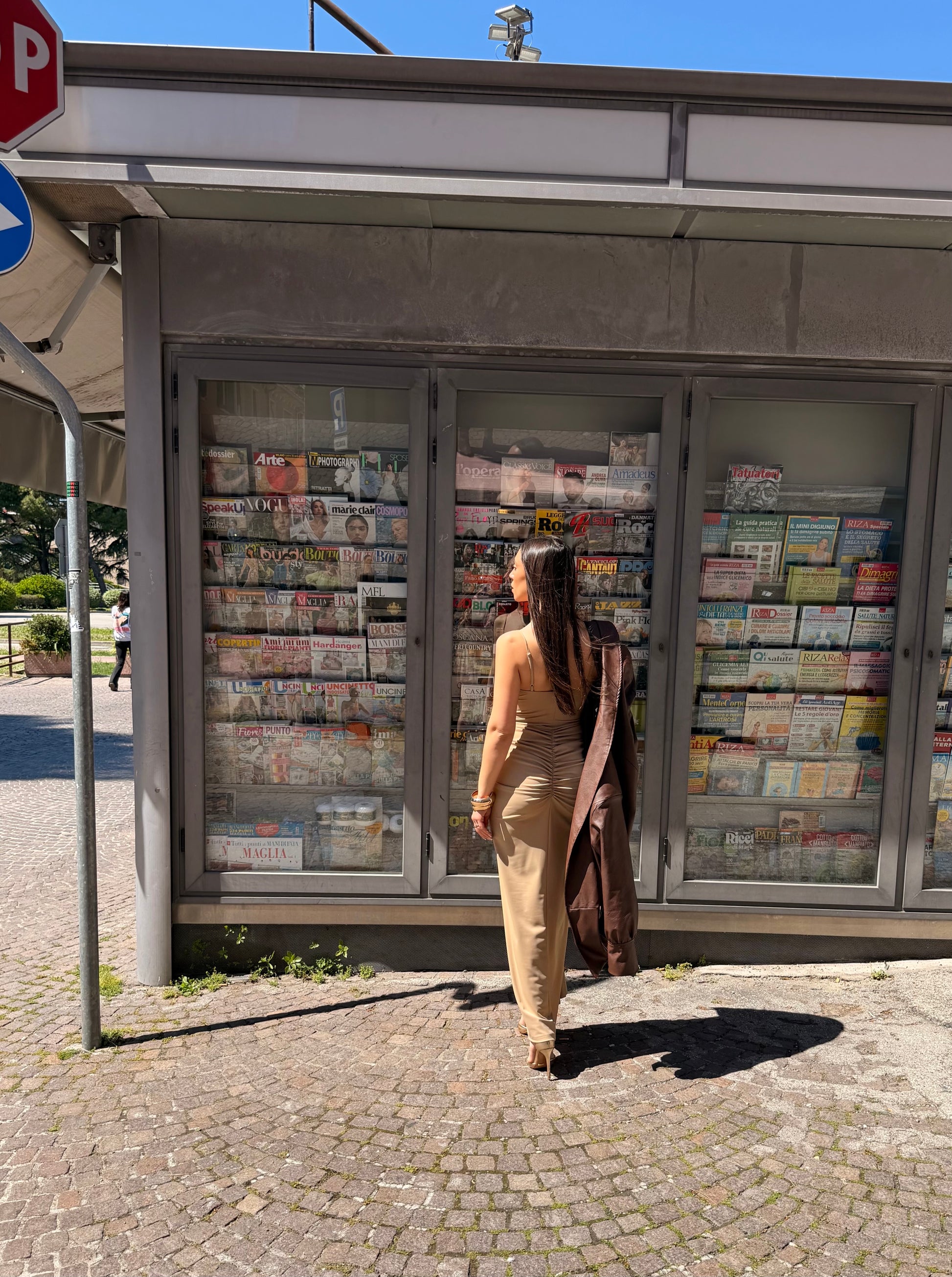 Abito lungo drappeggiato