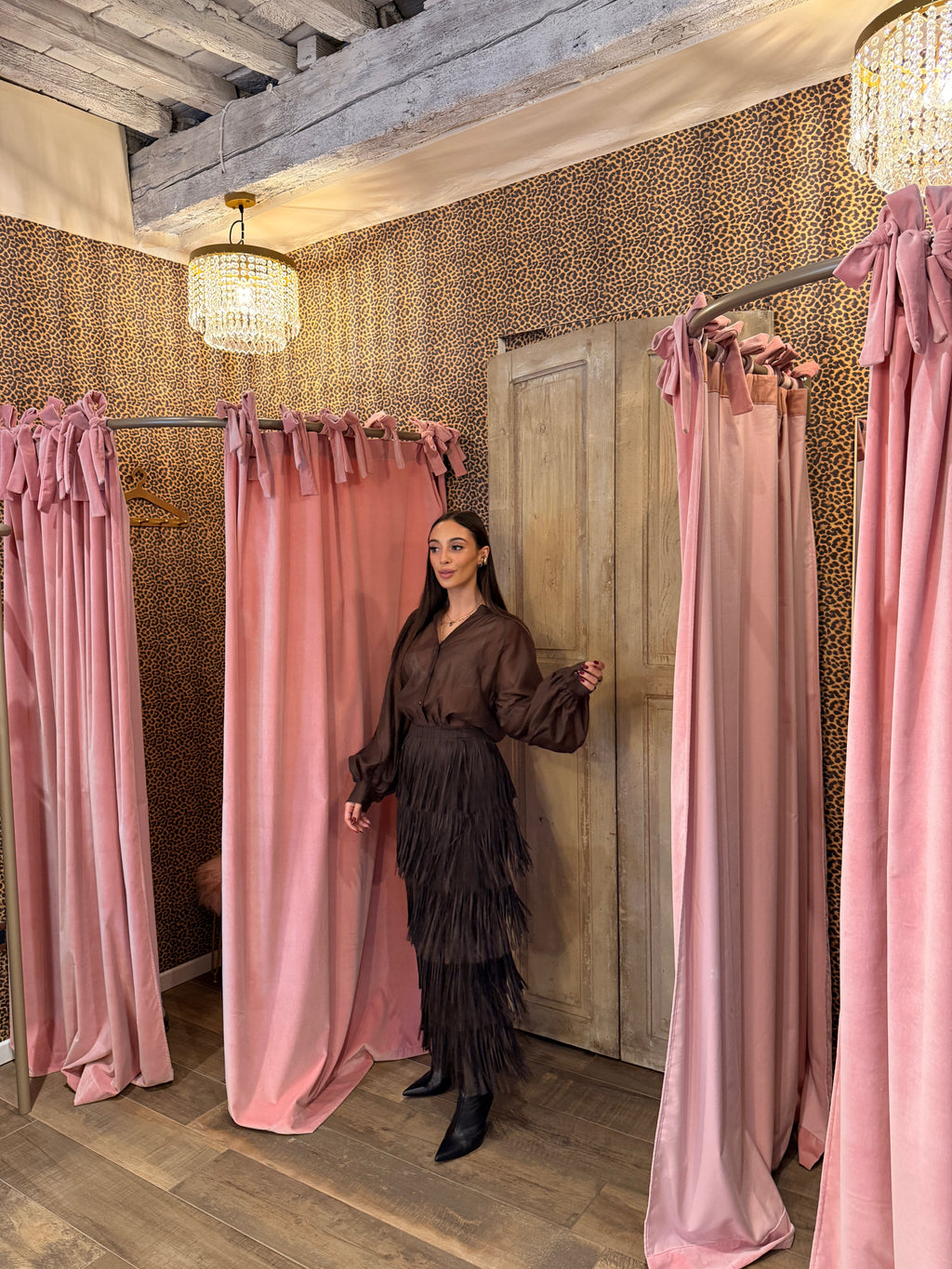 Gonna lunga con frange