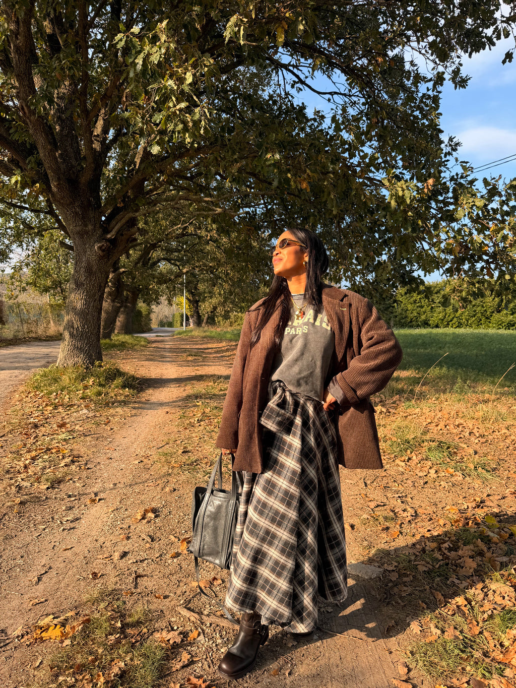 Blazer over in velluto a coste