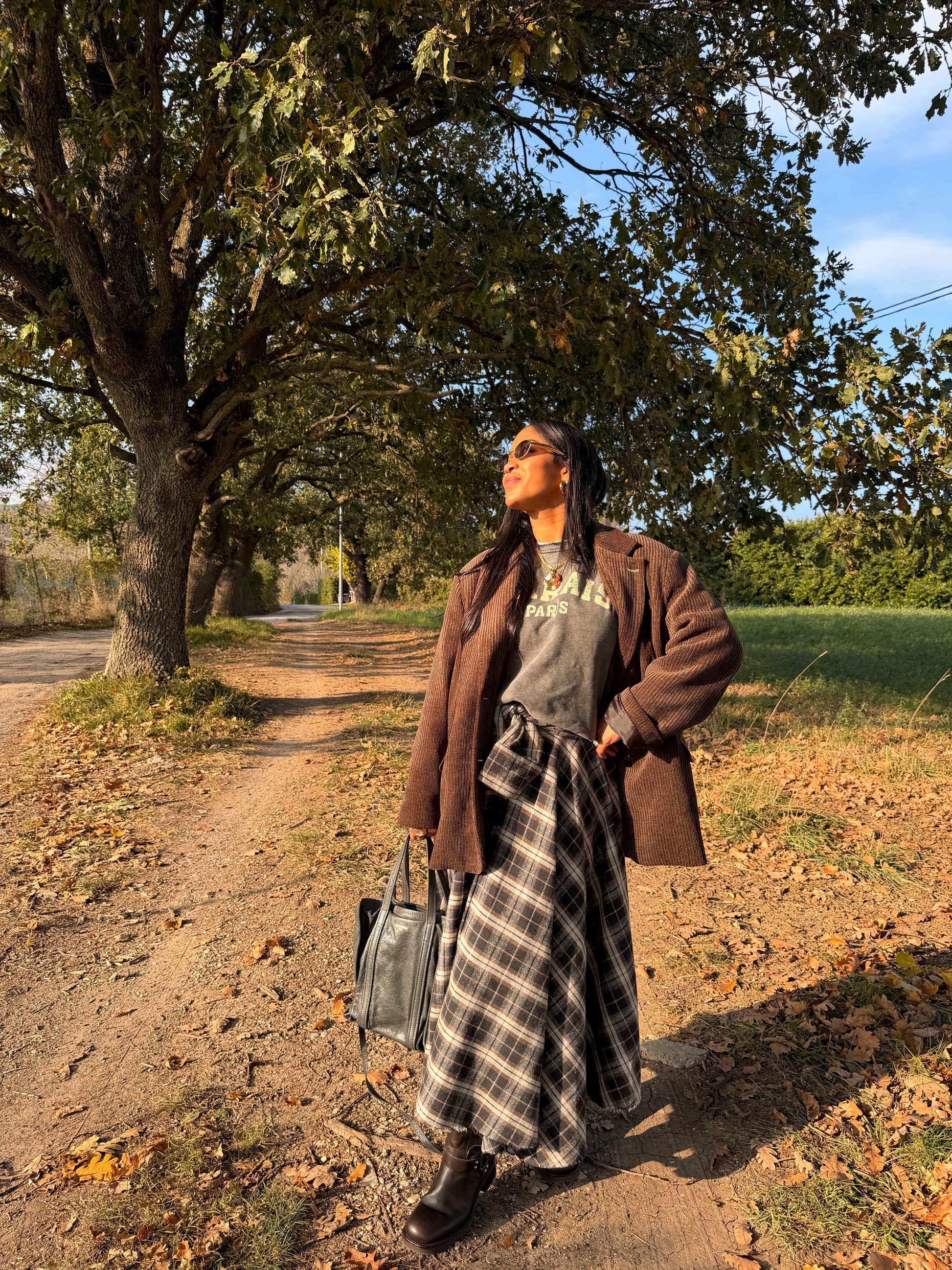 Blazer over in velluto a coste