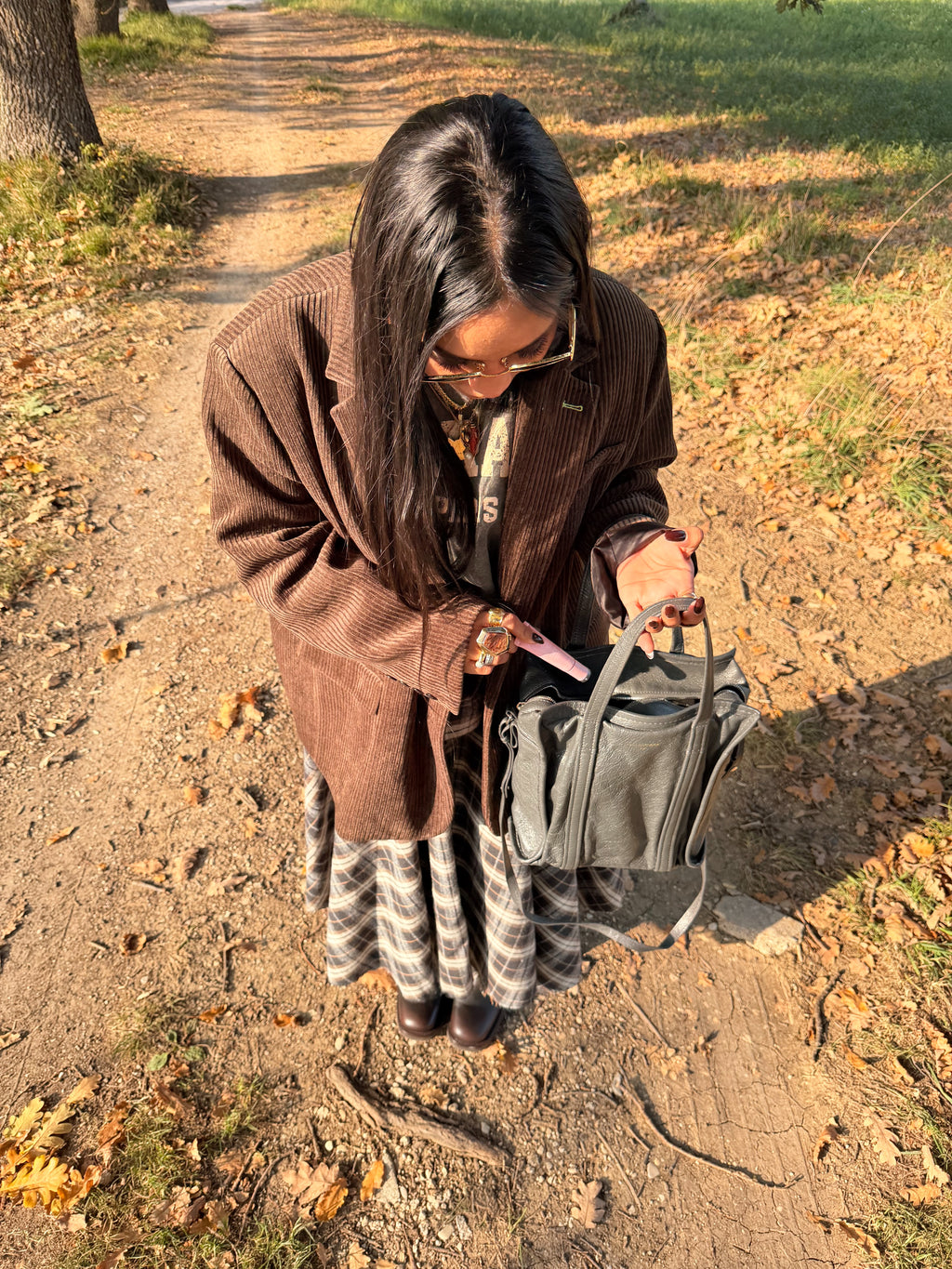 Blazer over in velluto a coste