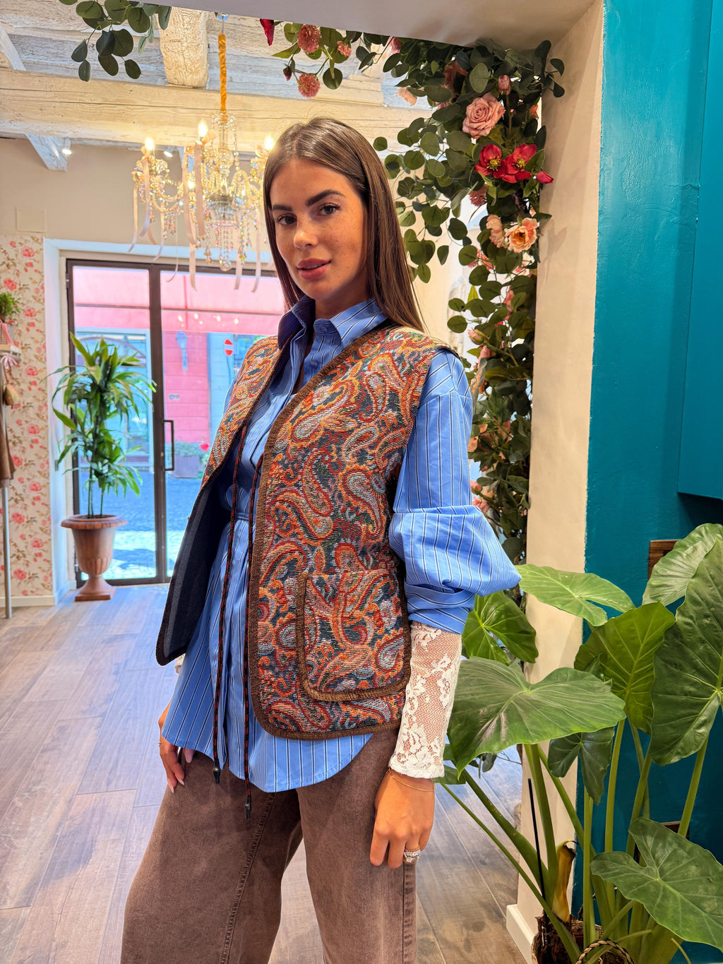 Gilet fantasia paisley