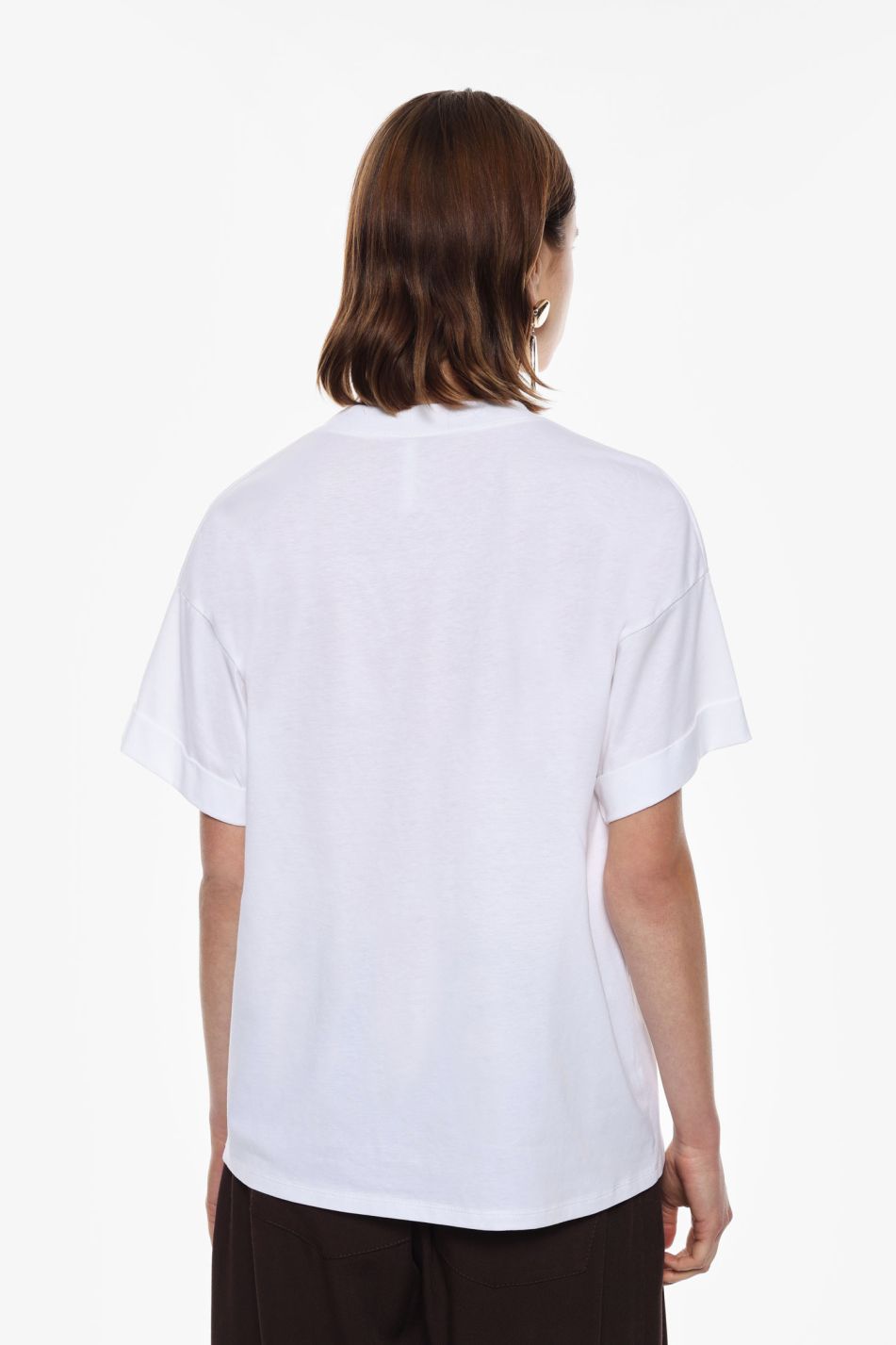 T-shirt girocollo Stampa floreale ￼