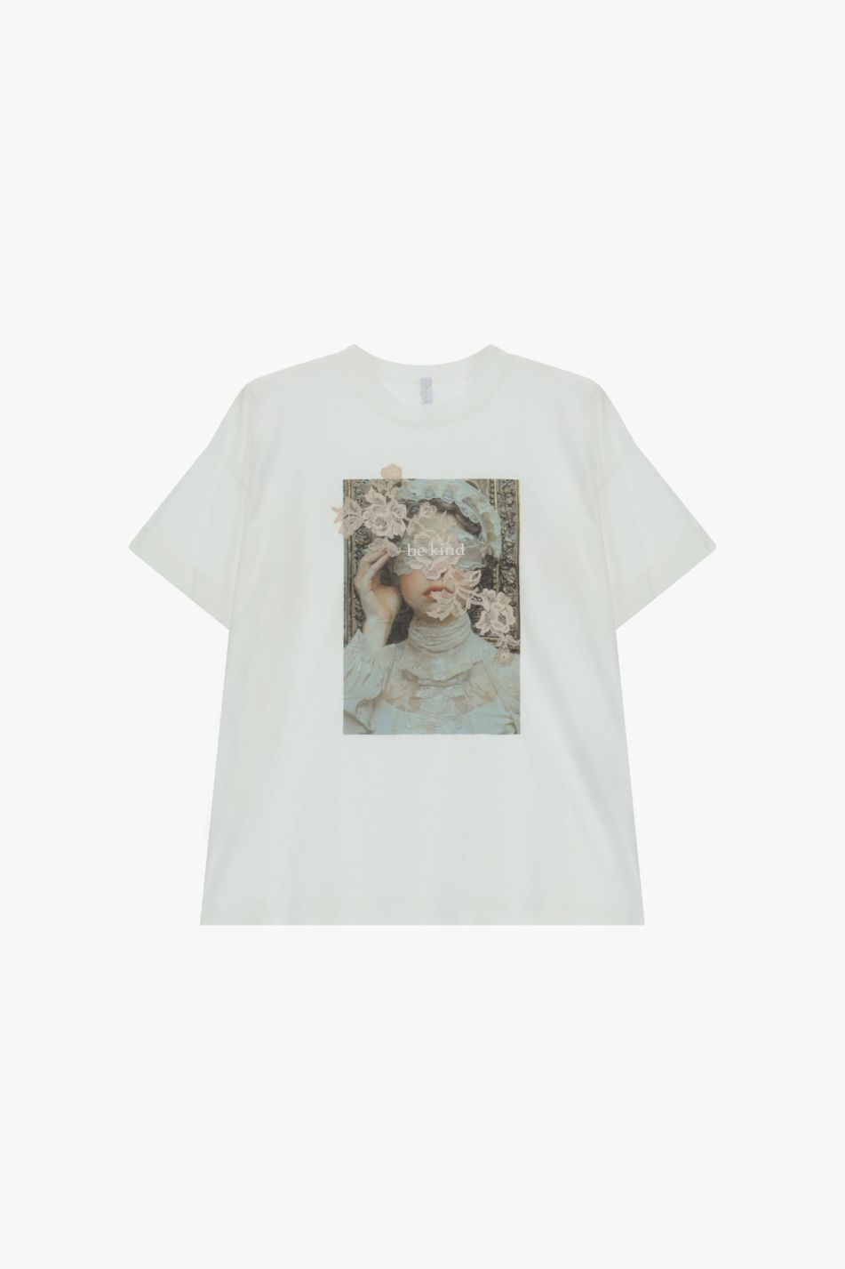T-shirt girocollo Stampa floreale ￼