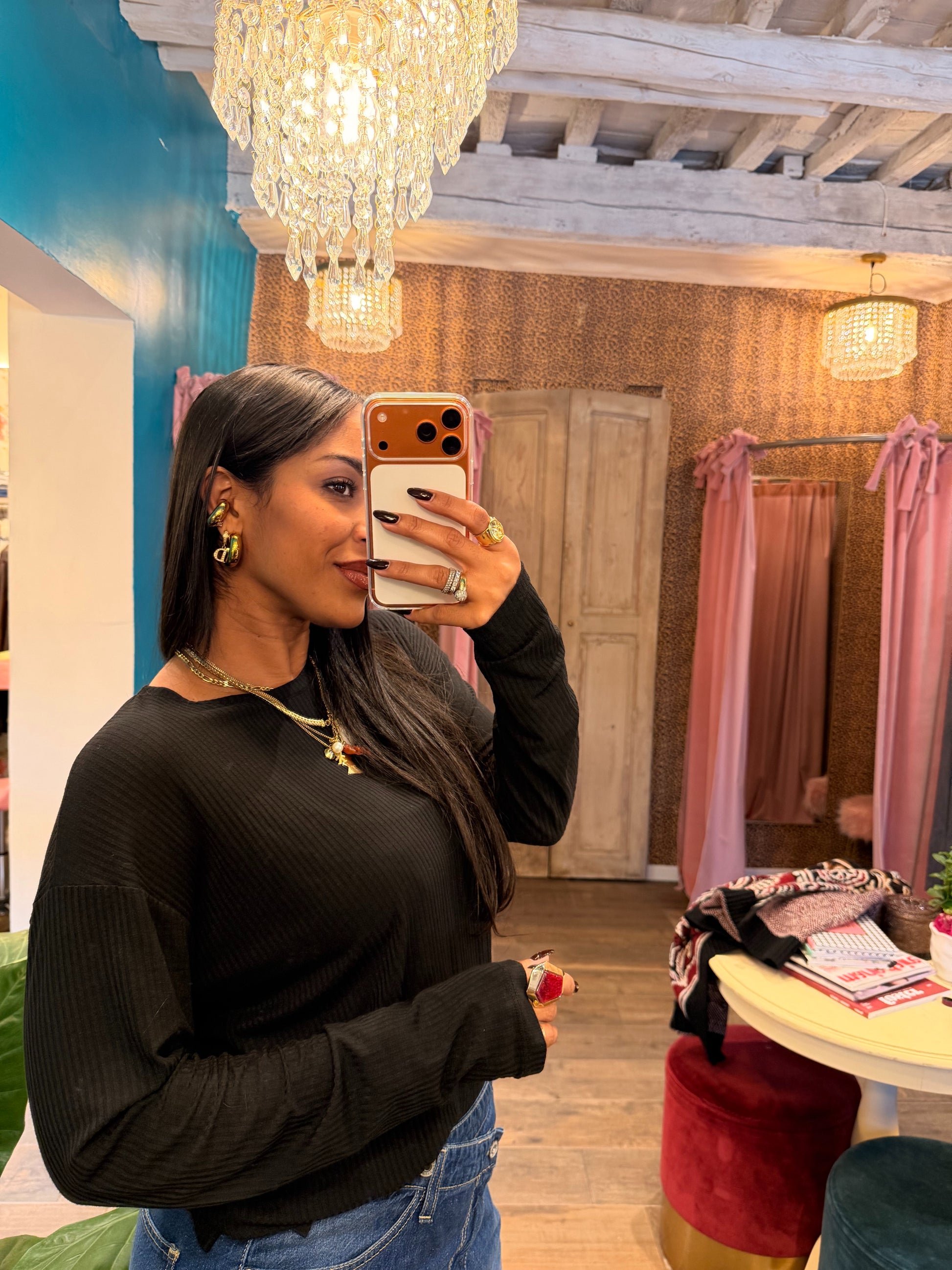 Cachmerine girocollo a costine